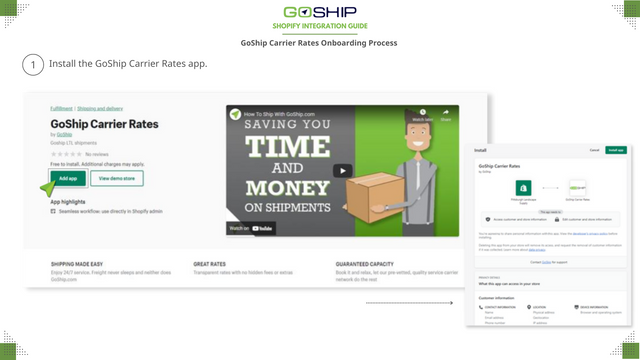 Descarga de la aplicación GoShip