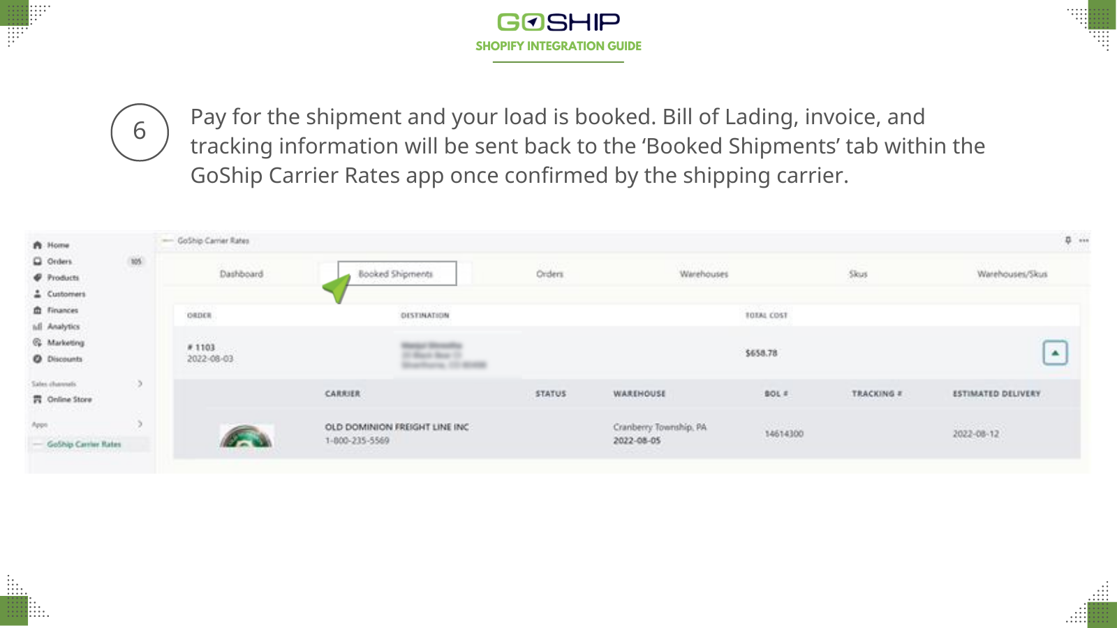 GoShip Carrier Rates Screenshot