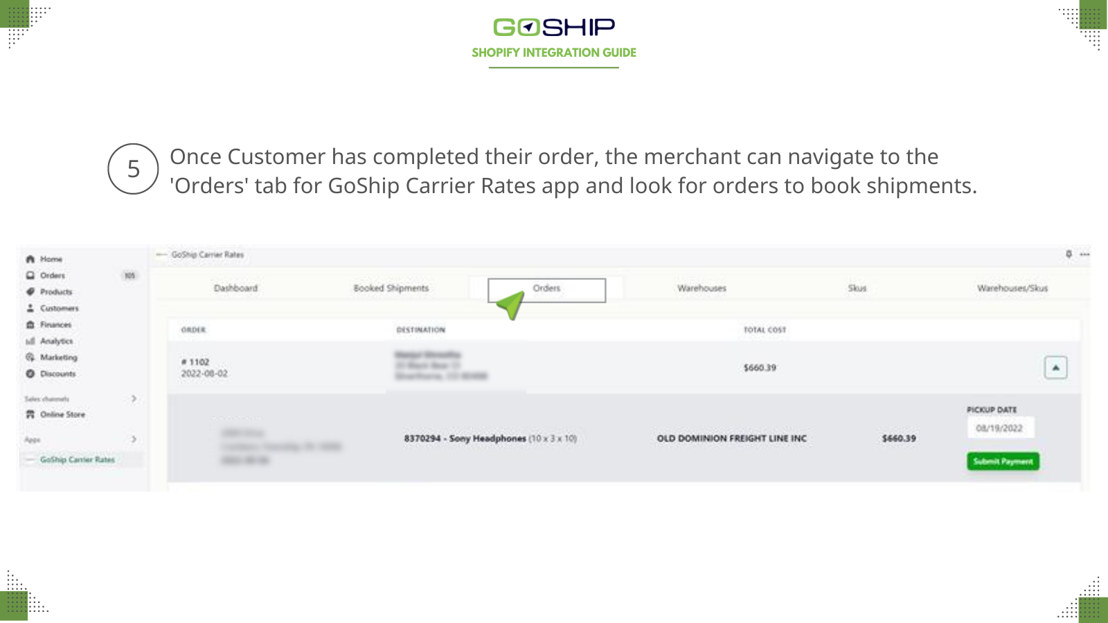 GoShip Carrier Rates Screenshot