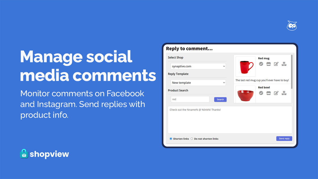 Monitor and reply to comments on Facebook and Instagram