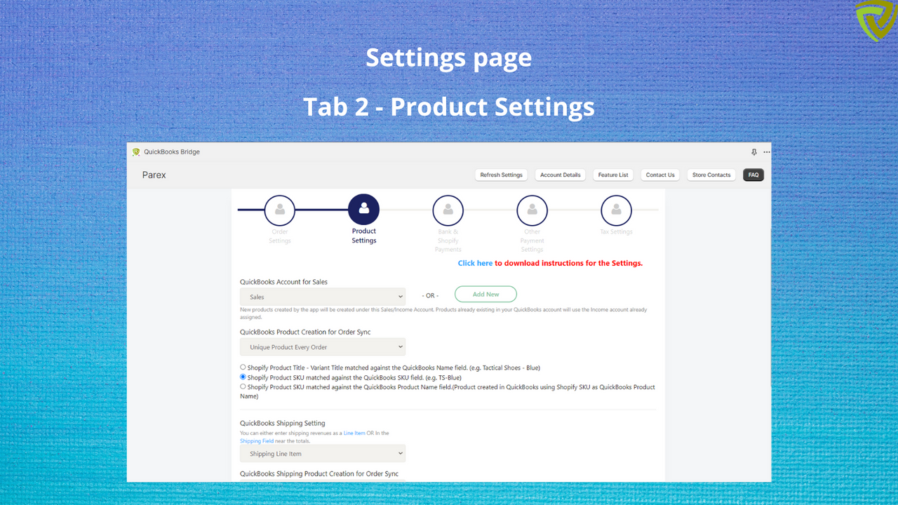 Configurações 2 - Configurações de Produto