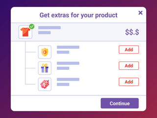 Popup product upsell & bundle