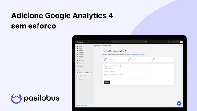 Adicione Google Analytics 4 sem esforço