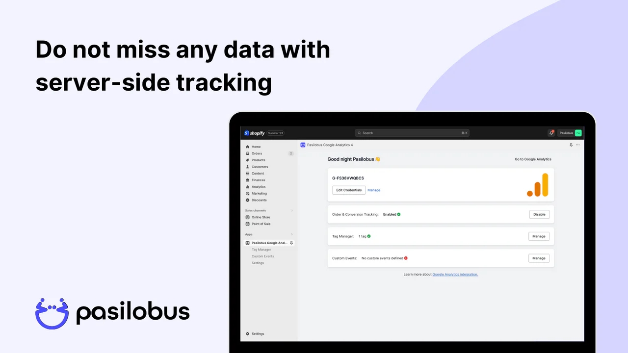 Do not miss any data with server-side tracking | GA4 Analytics