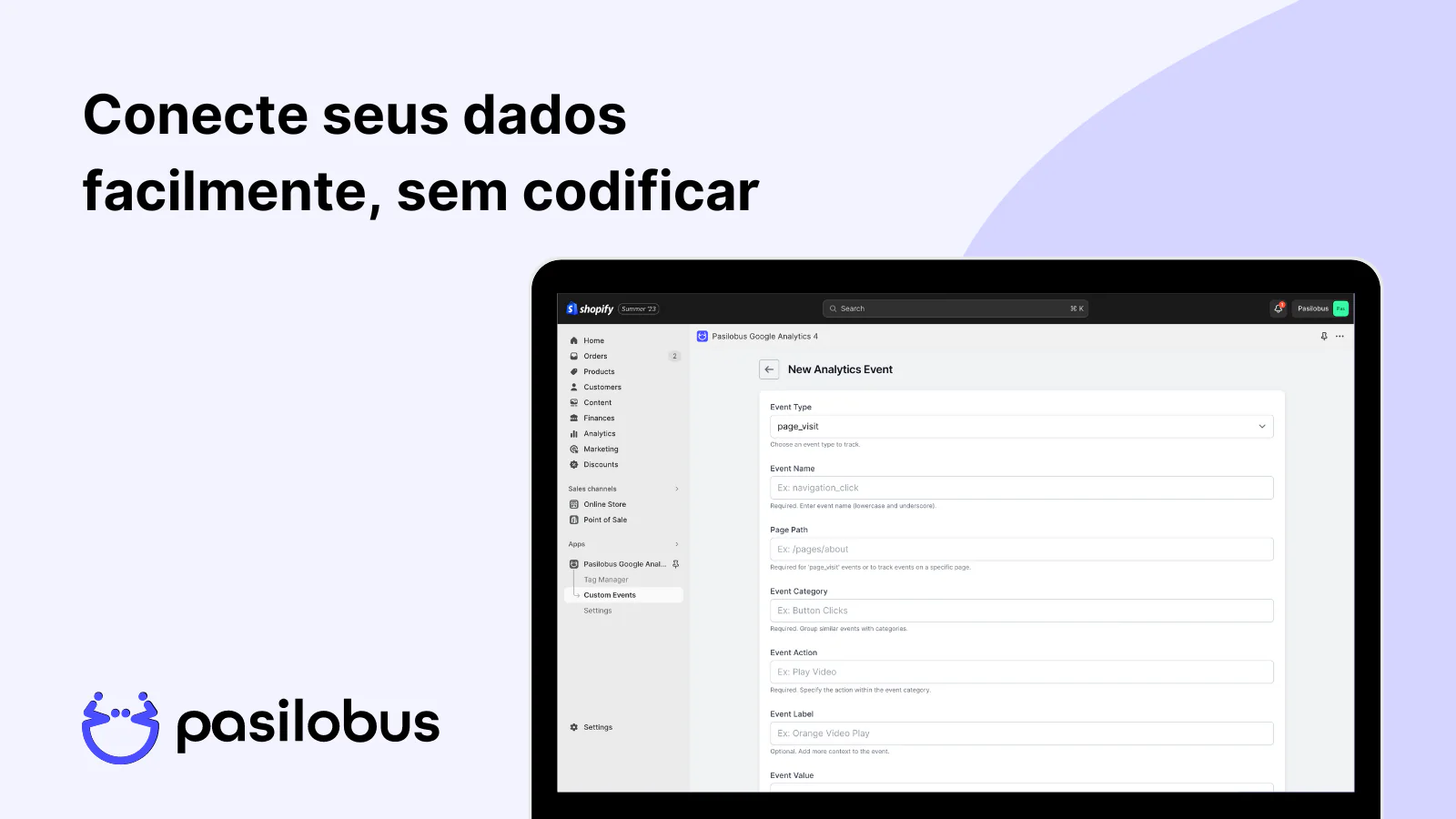 Conecte seus dados facilmente, sem codificar