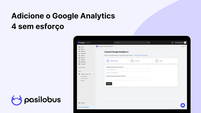 Adicione o Google Analytics 4 sem esforço