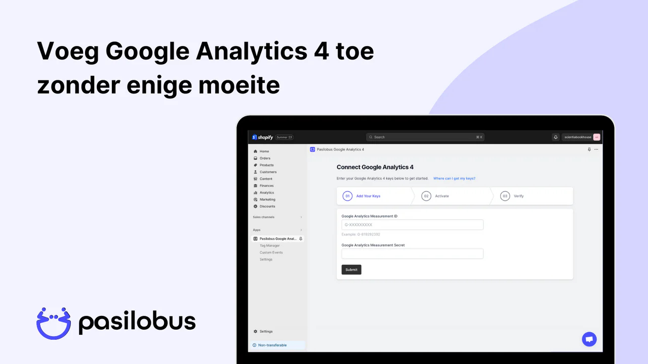 Voeg Google Analytics 4 toe zonder enige moeite