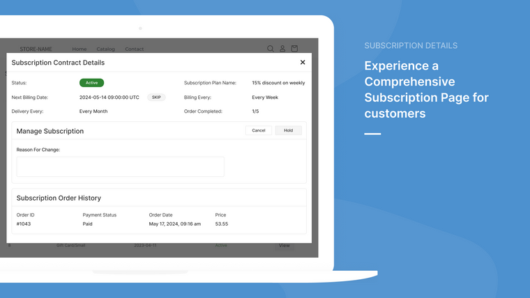 Webkul Product Subscriptions Screenshot