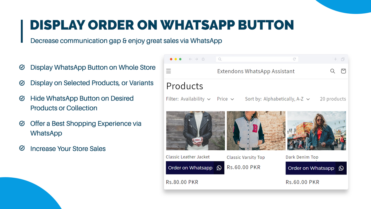 Extension de l'intégration Whatsapp