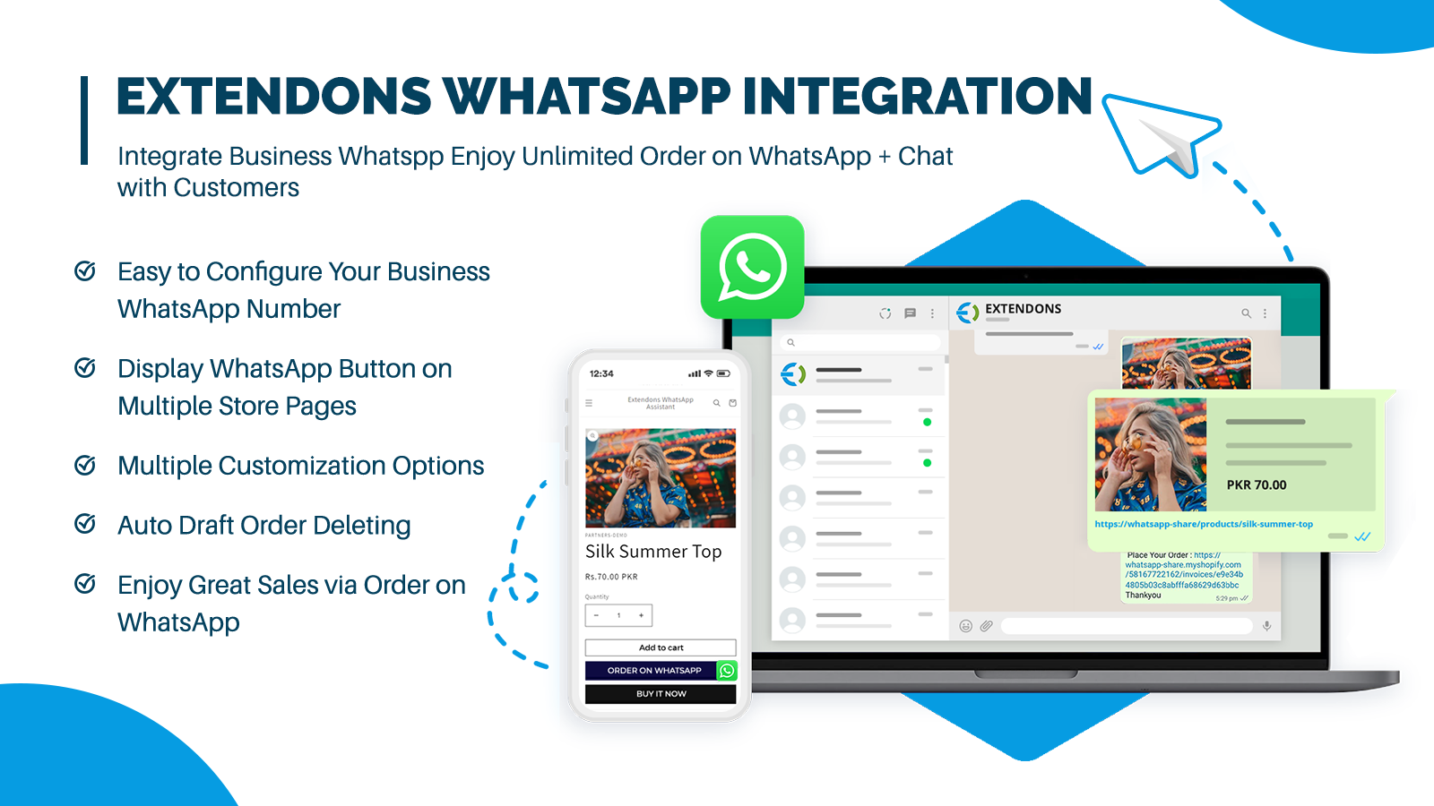 Estende a integração do Whatsapp
