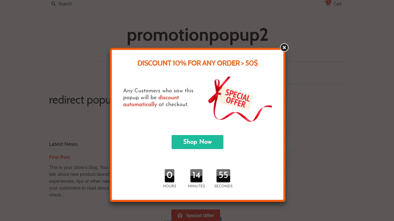 Checkout-Popup