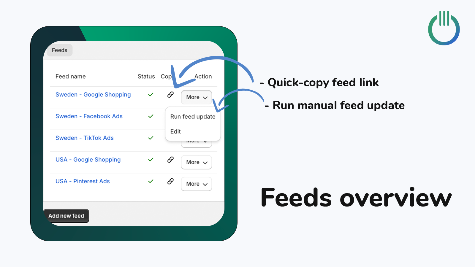 Feedmanager ‑ Shopping Feeds Screenshot