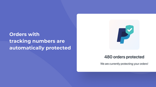 Orders with tracking numbers automatically protected. 