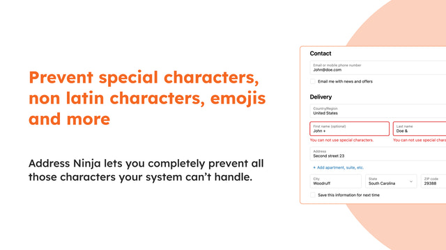 prevent special characters benefeits