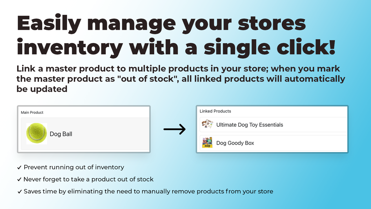 set product out of stock with one click