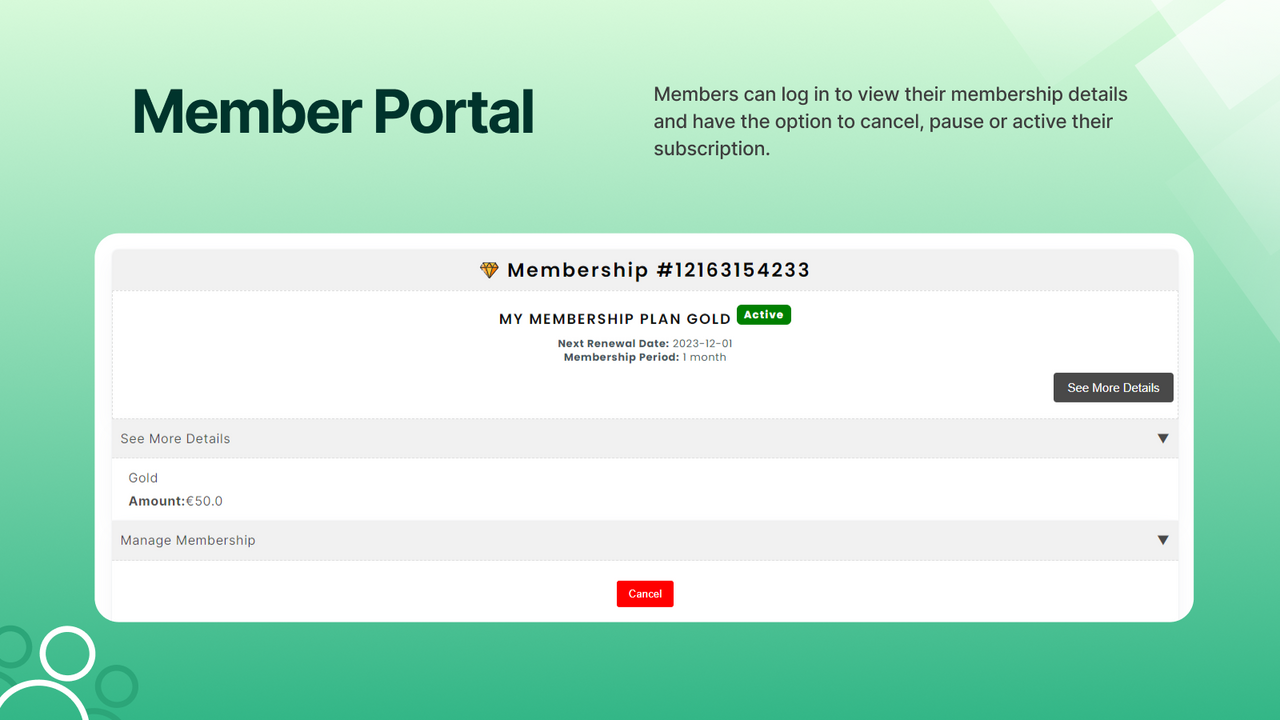 Member portal