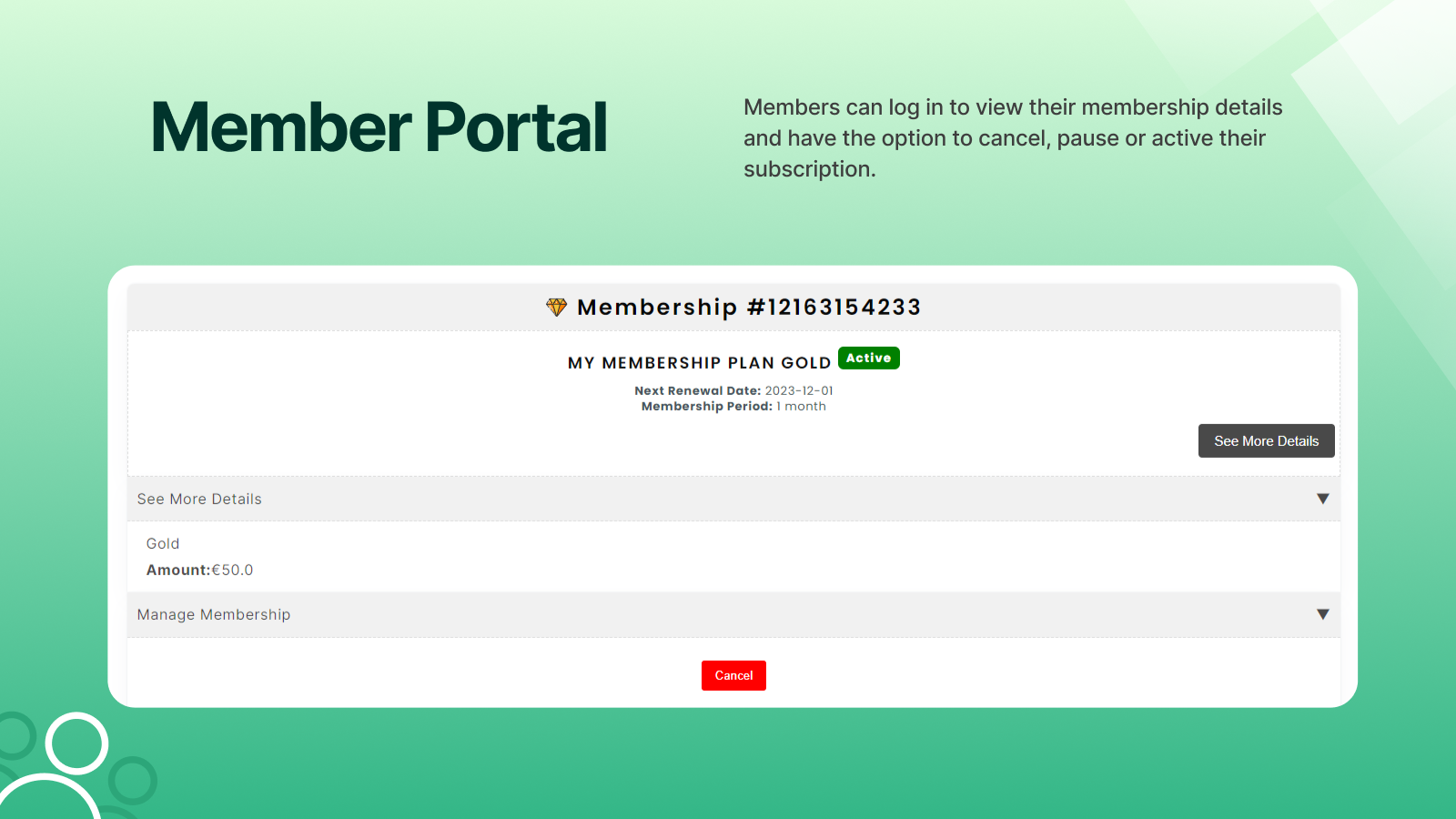 Member portal