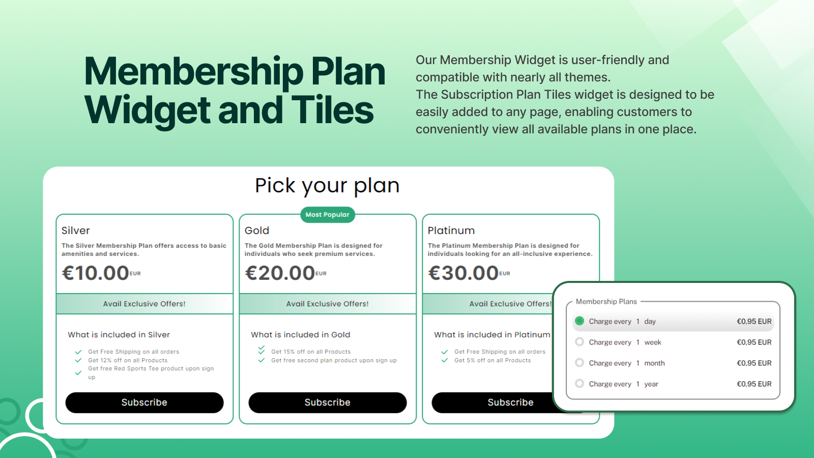  Plan widget en tegels