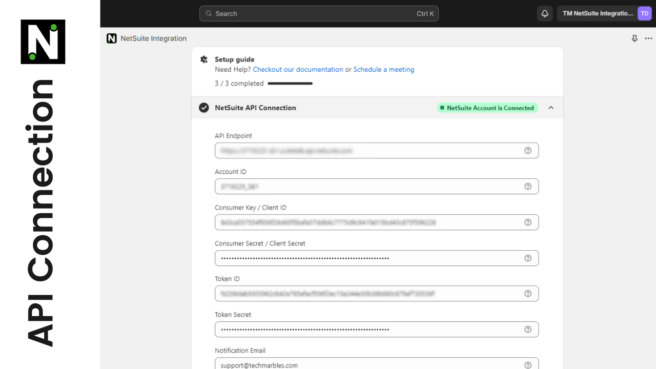 NetSuite API-anslutning