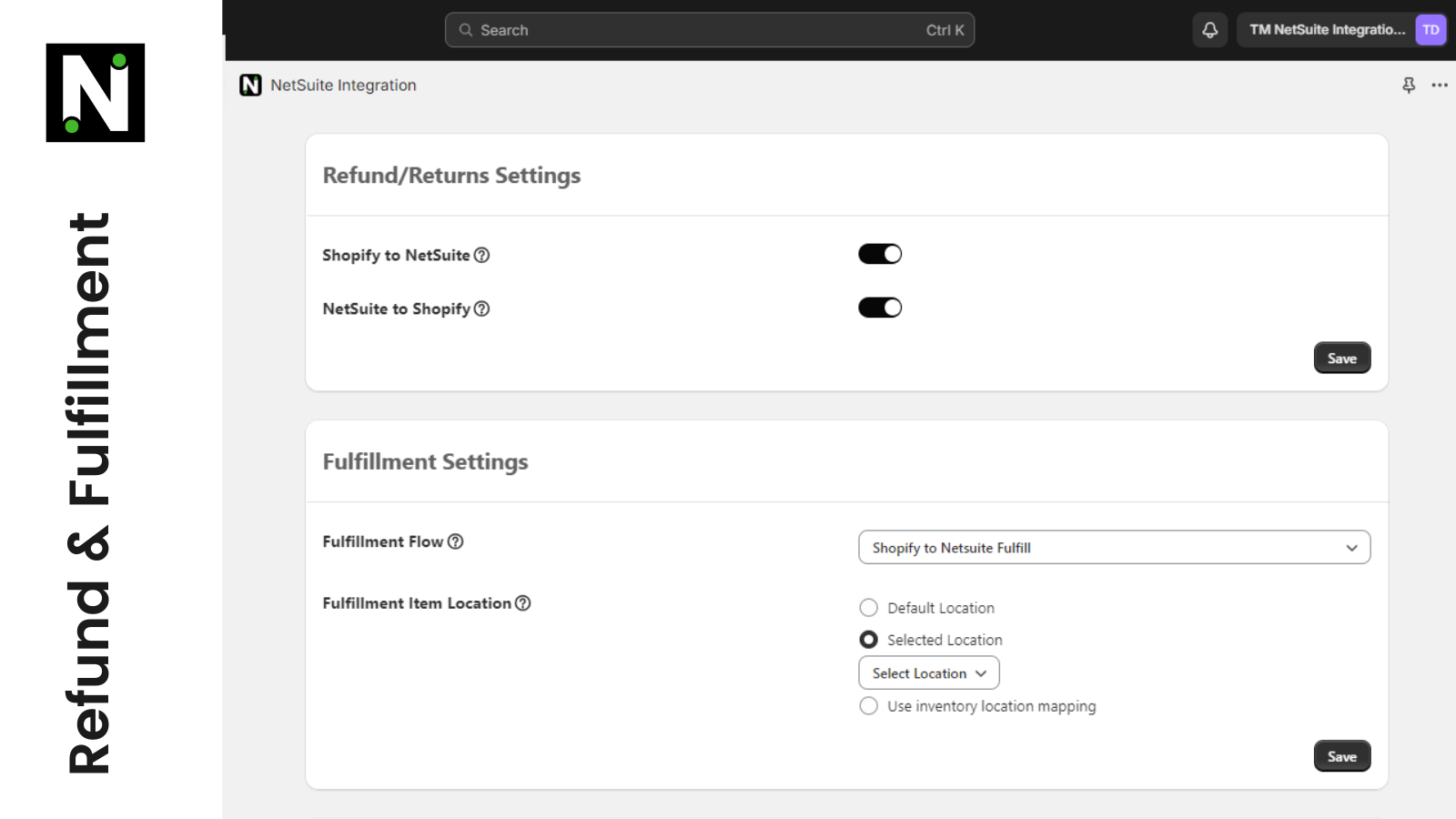 Order Terugbetaling & Fulfillment Sync