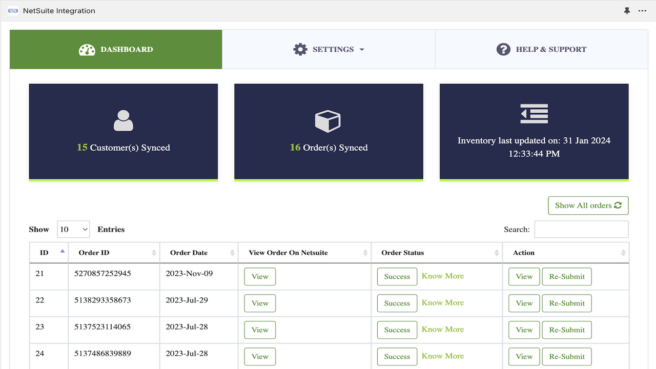 App-Dashboard