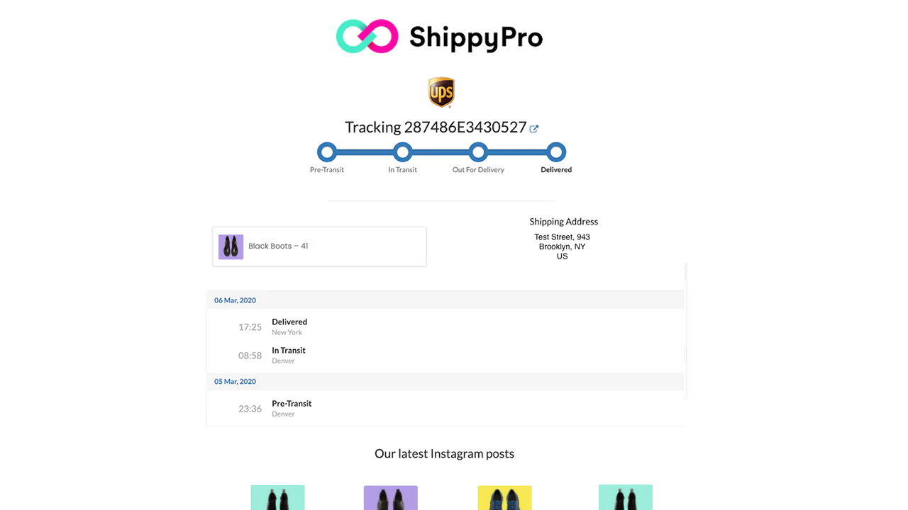 Shopify tracking page as a powerful marketing tool