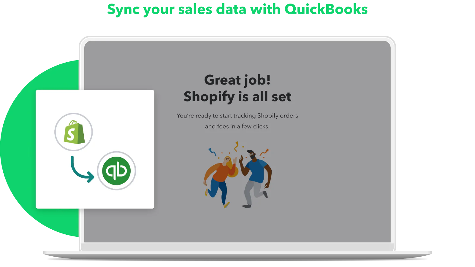 Sync your sales data with QuickBooks