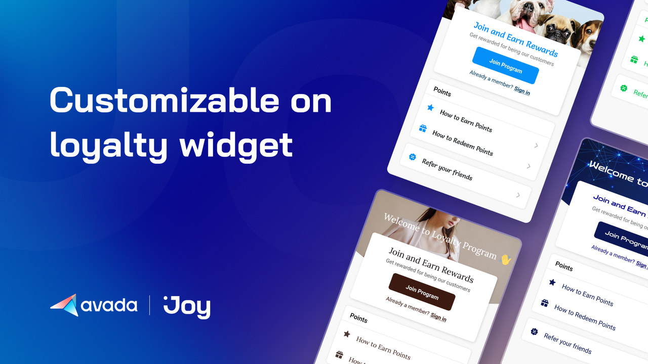 Widget fedeltà personalizzabile