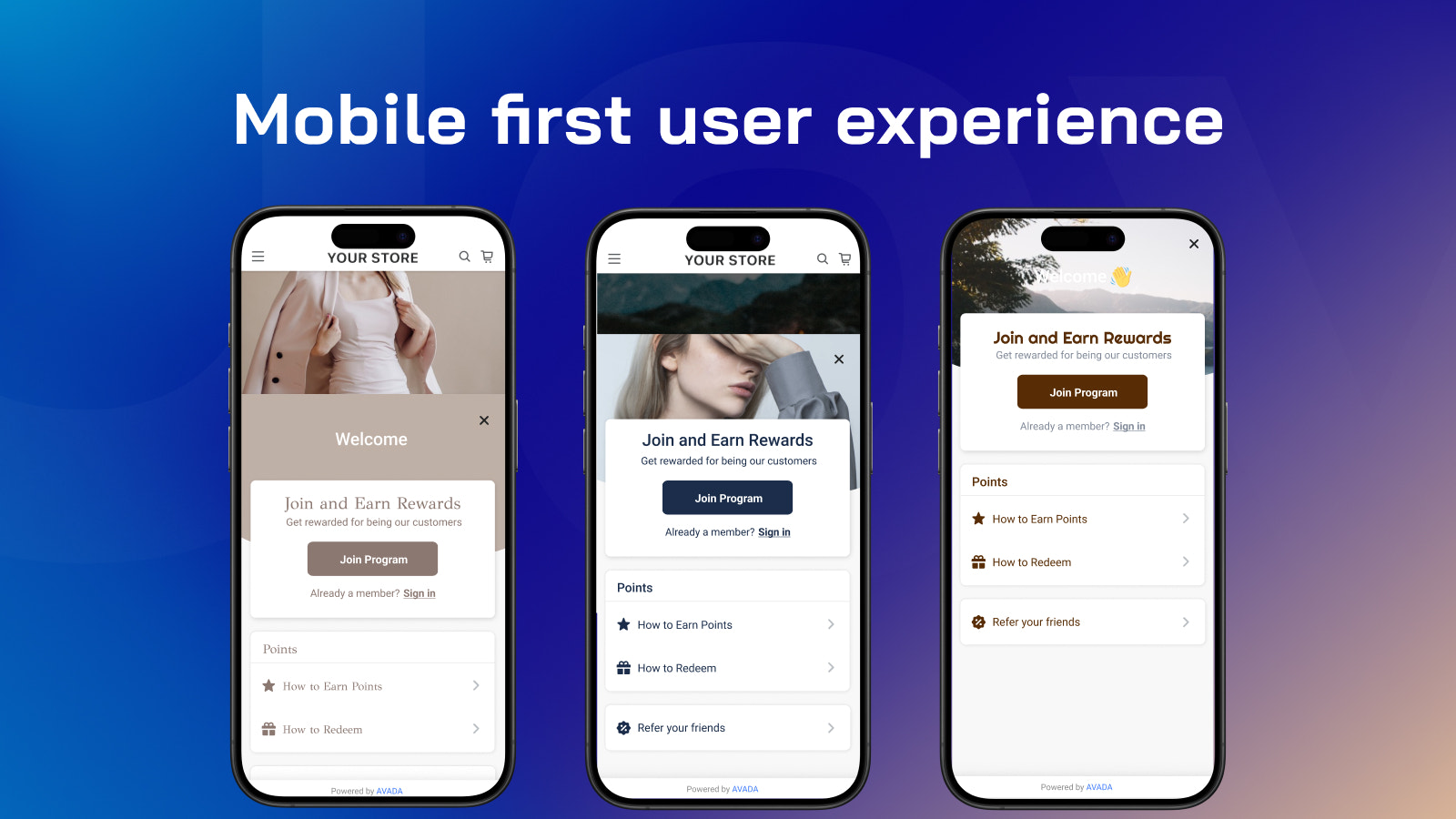 First Mobile First User Experience