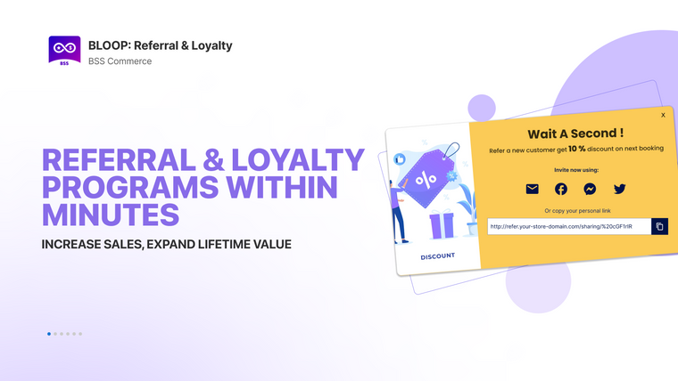 BLOOP: Referrals & Loyalty Screenshot