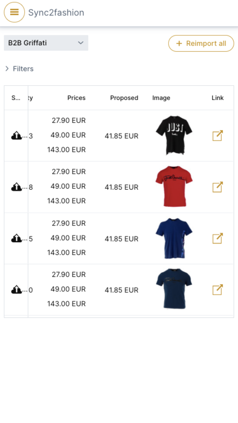 Sync2Fashion ‑ Dropshipping Screenshot