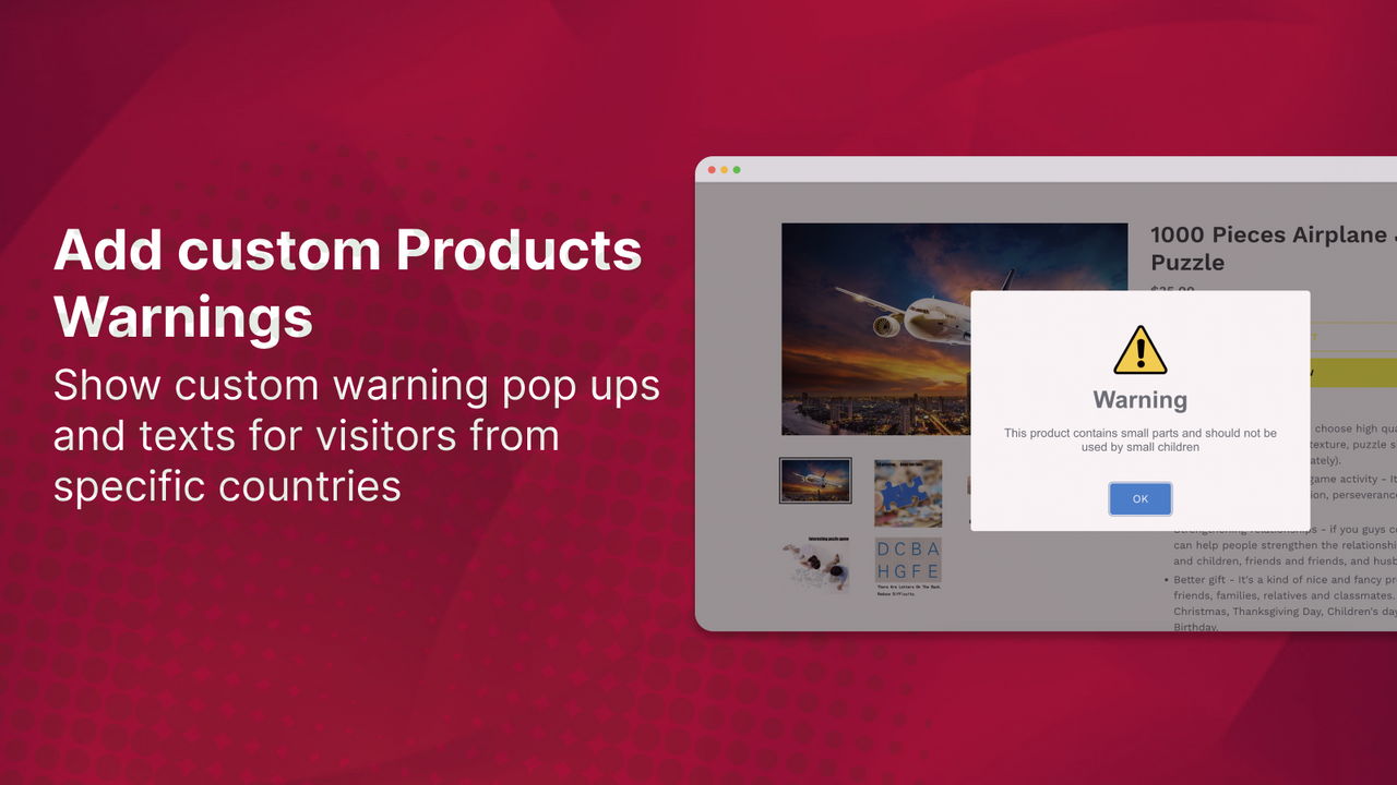 Warn: Country Product Warnings Screenshot