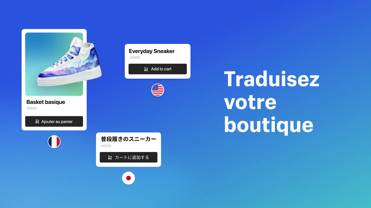 Traduisez votre boutique