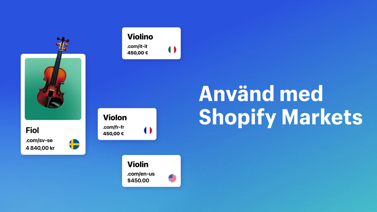 Använd med Shopify Markets