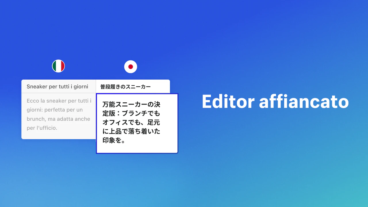 Editor affiancato