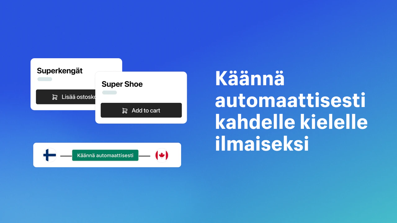 Käännä automaattisesti kahdelle kielelle ilmaiseksi