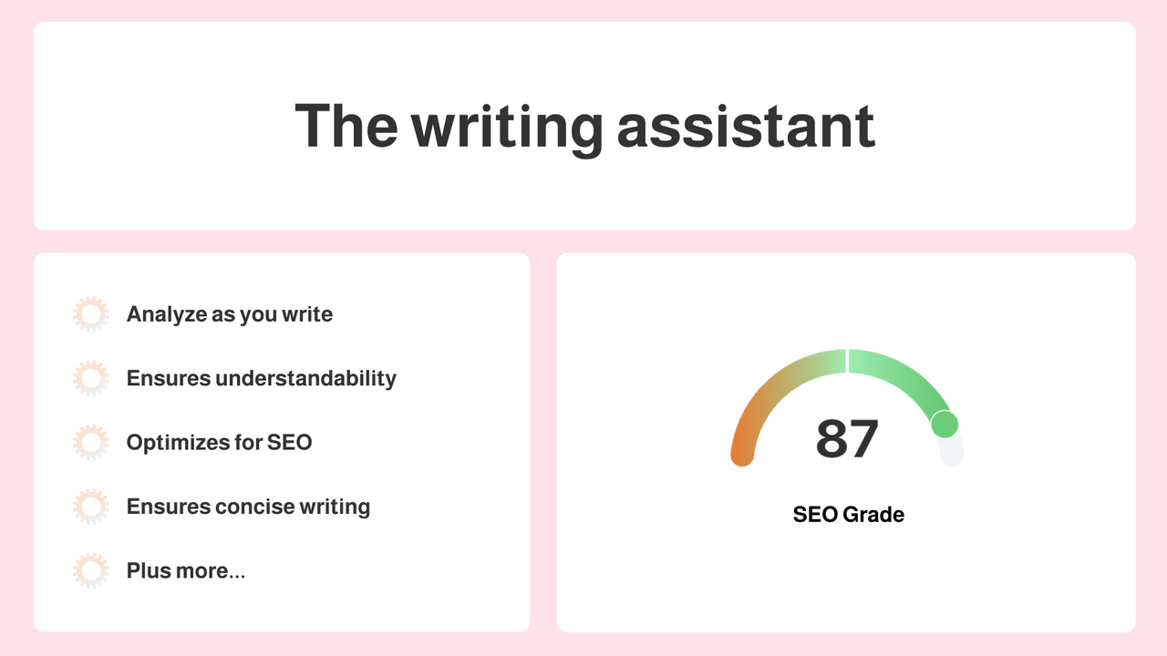 The writing & SEO assistant