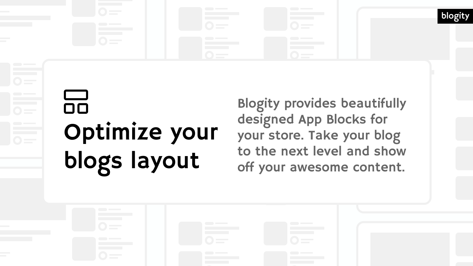 Optimize your blogs layout