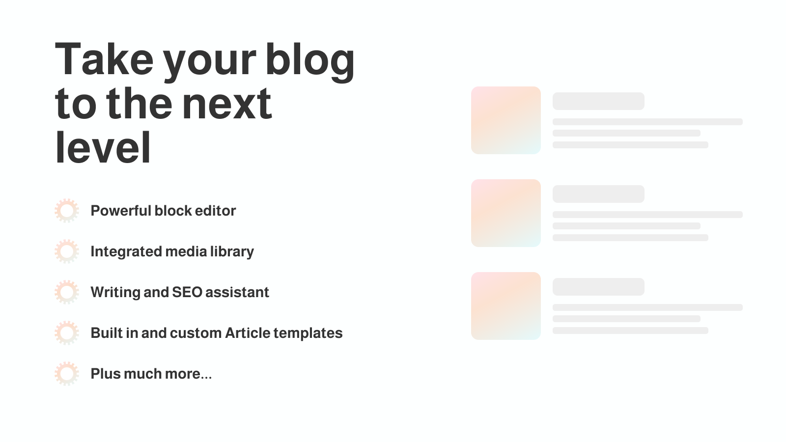 Take your blog to the next level