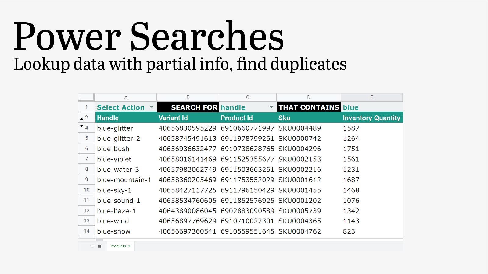 Daten mit Teilen von Informationen suchen und Duplikate finden