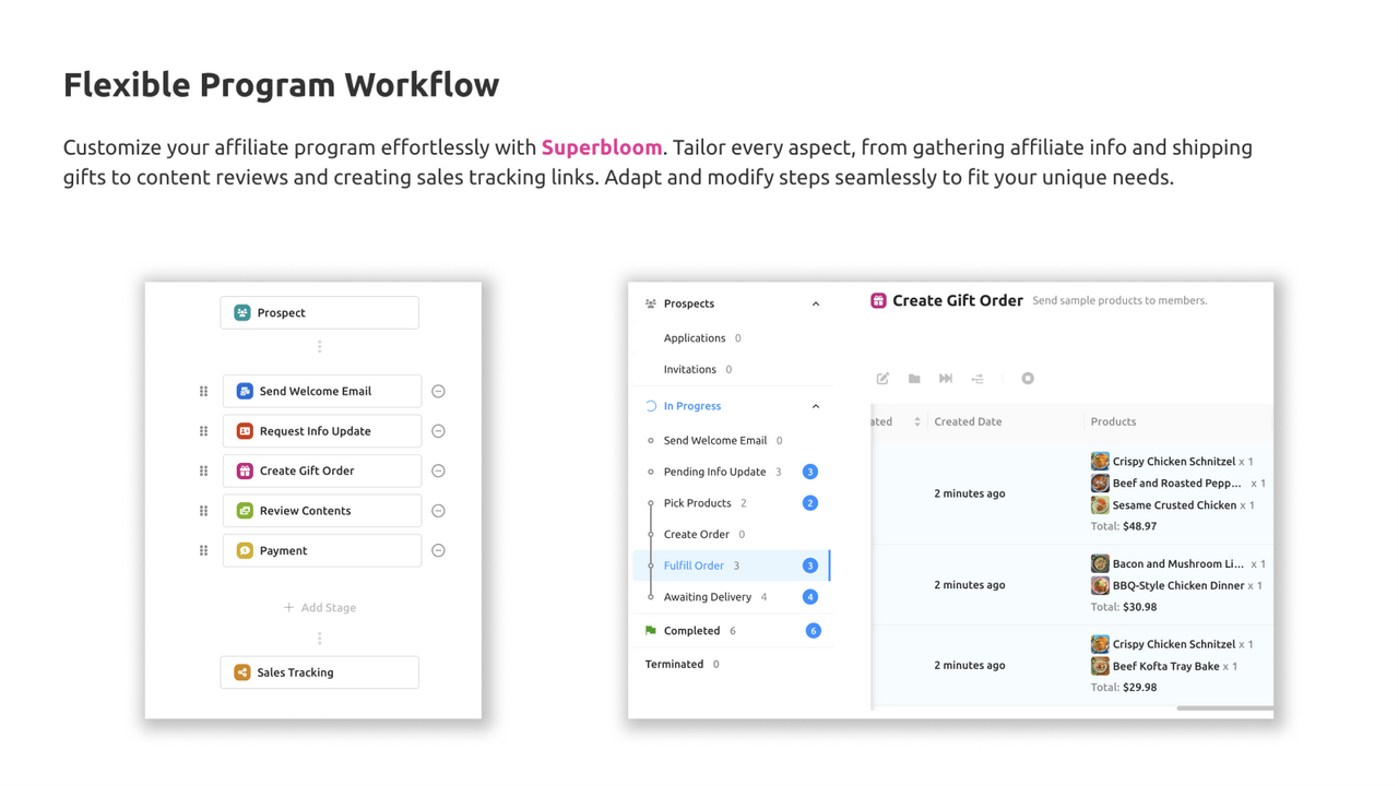 Flexible Program Workflow