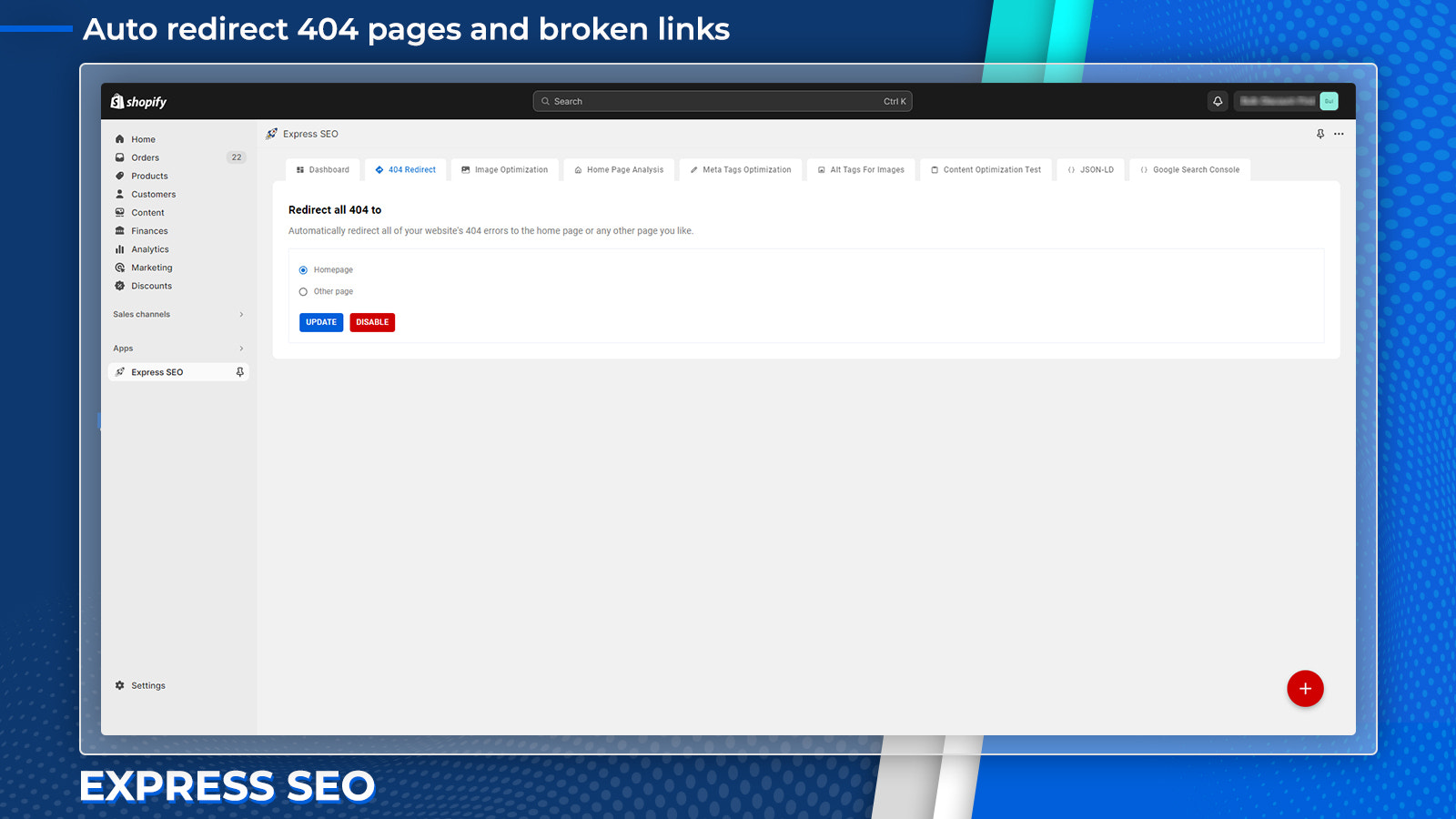 Redirection automatique des pages 404 et des liens brisés