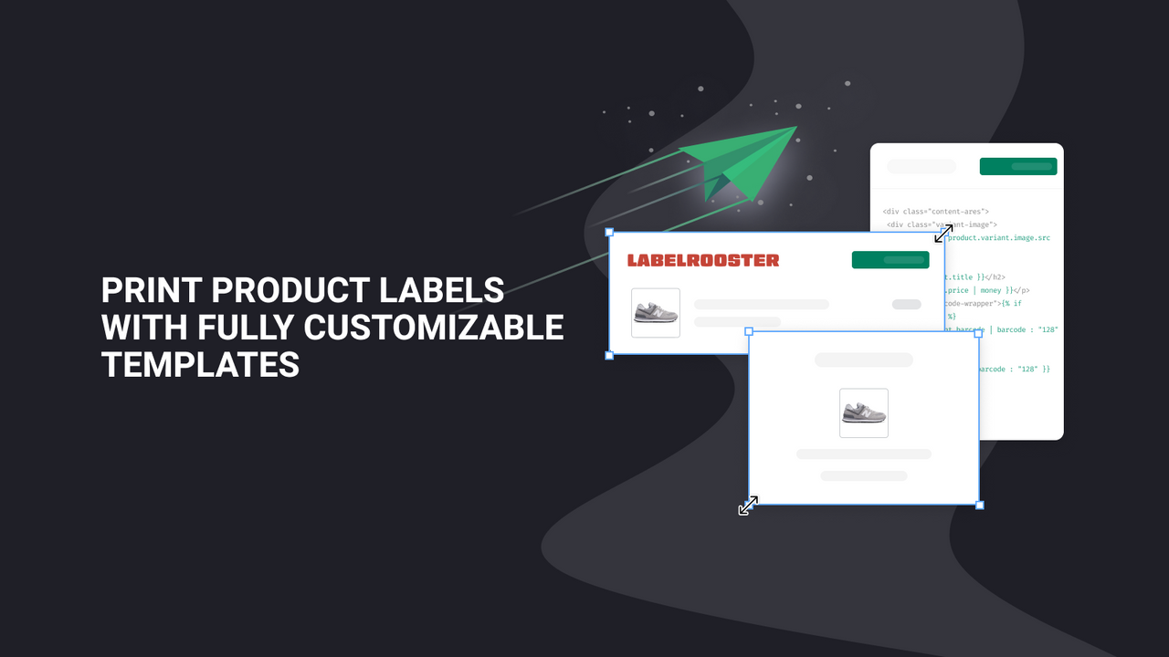 Labelrooster Product Printing Screenshot