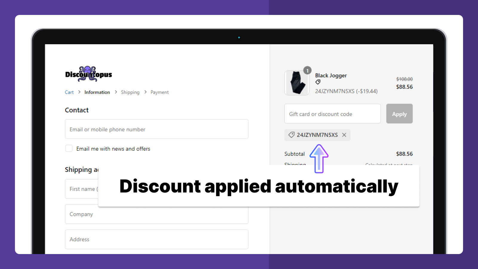 Discountopus ‑ Discount Links Screenshot