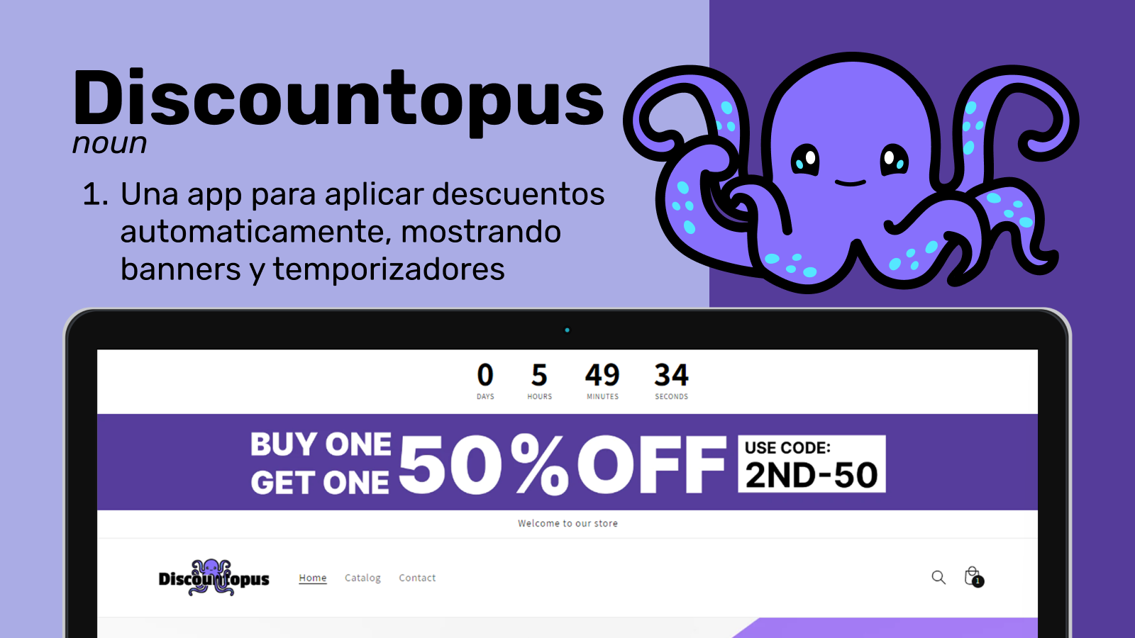 Discountopus, Comparte descuentos y aplicalos automaticamente