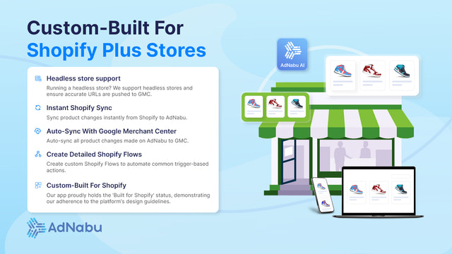 Byggd för Shopify Plus-butiker med stöd för headless-butiker