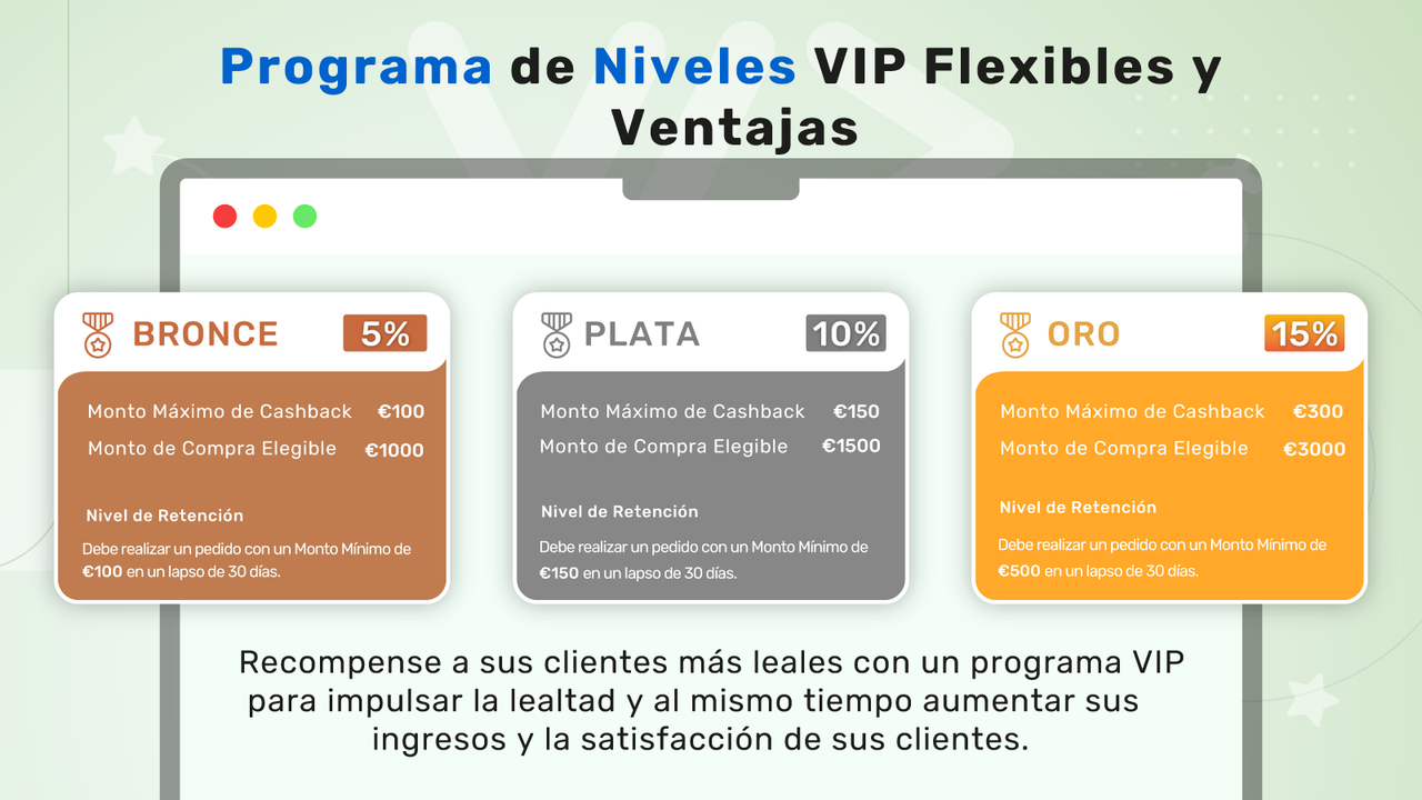 Cashback venta equipo