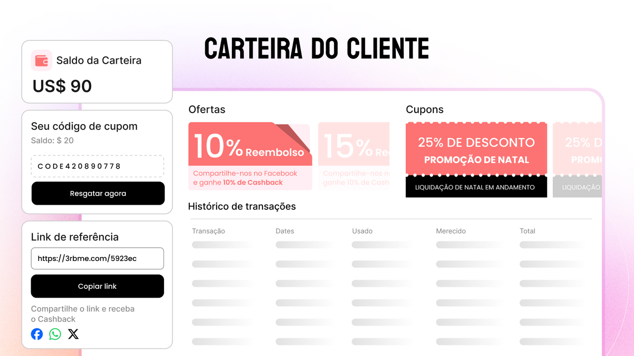 Carteira do cliente