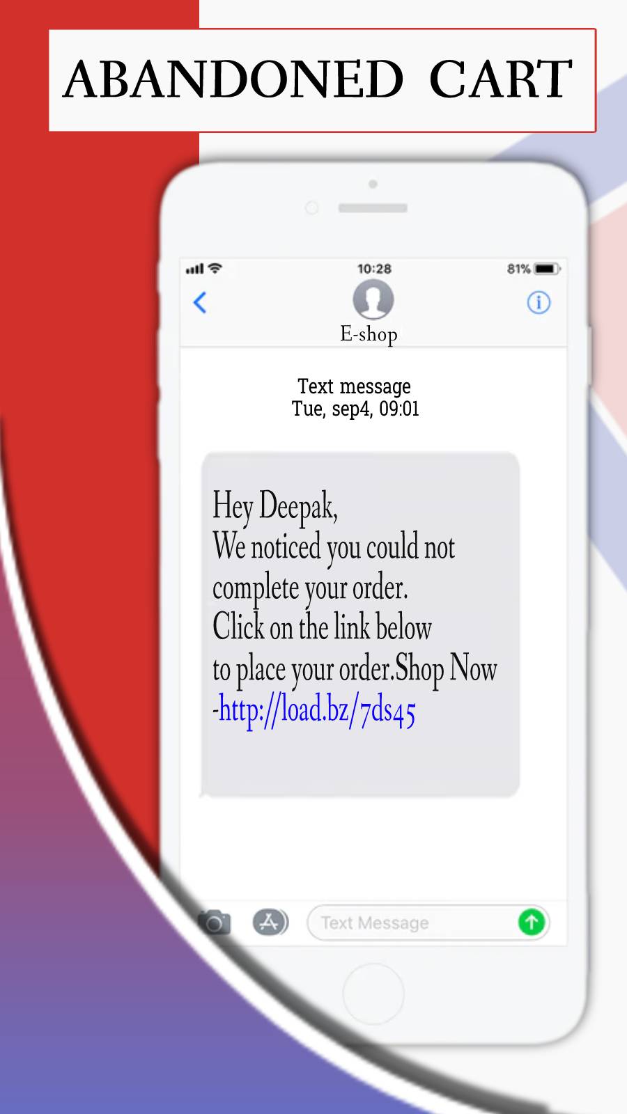 SMS Alert Screenshot