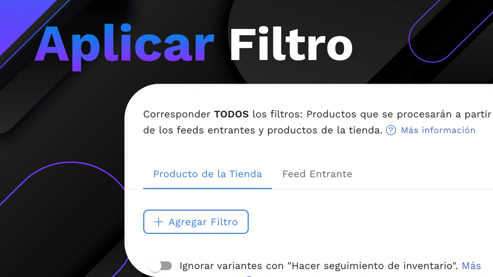 Filtra productos para ser actualizados